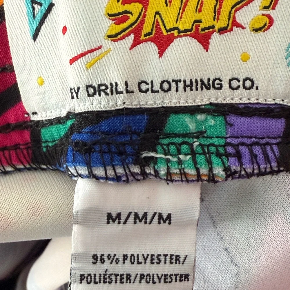 Snap Bright Multicolor Abstract Mens M Street Cartoon Graphics Shorts joggers - Picture 3 of 4